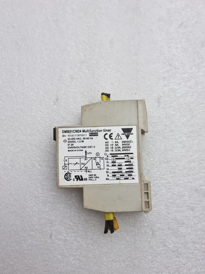 CARLO GAVAZZI DMB51CM24 MULTIFUNCTION TIMER (USED)